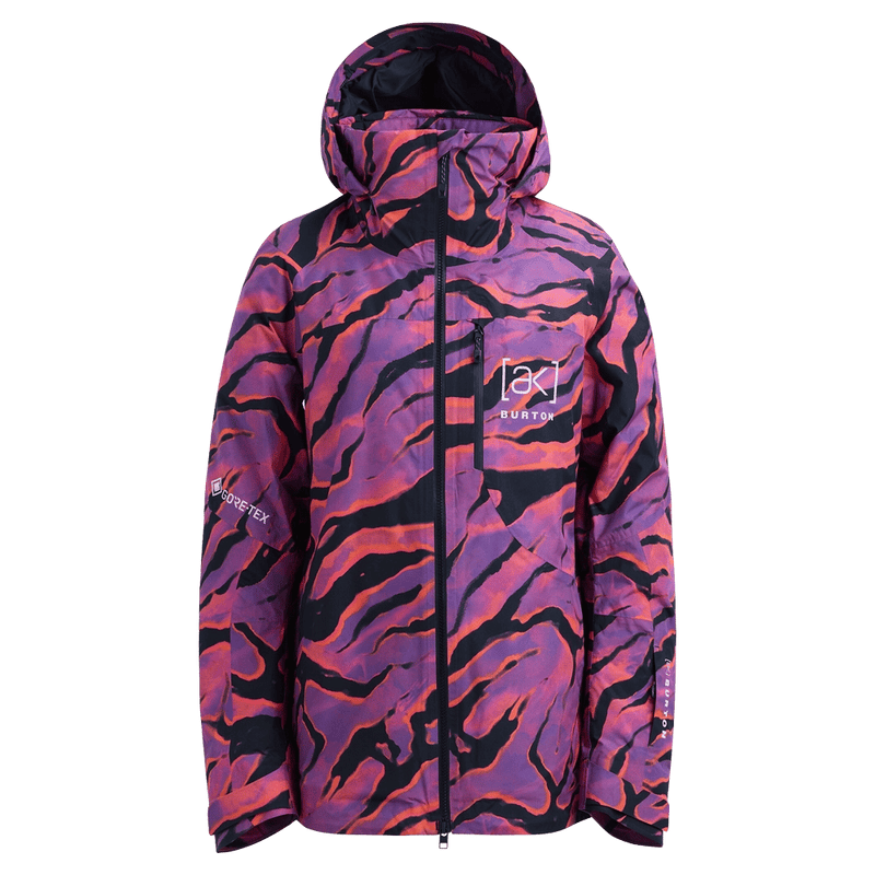 Main view of the Burton AK Embark Snowboard Jacket in Slash Multi colourway, women's model