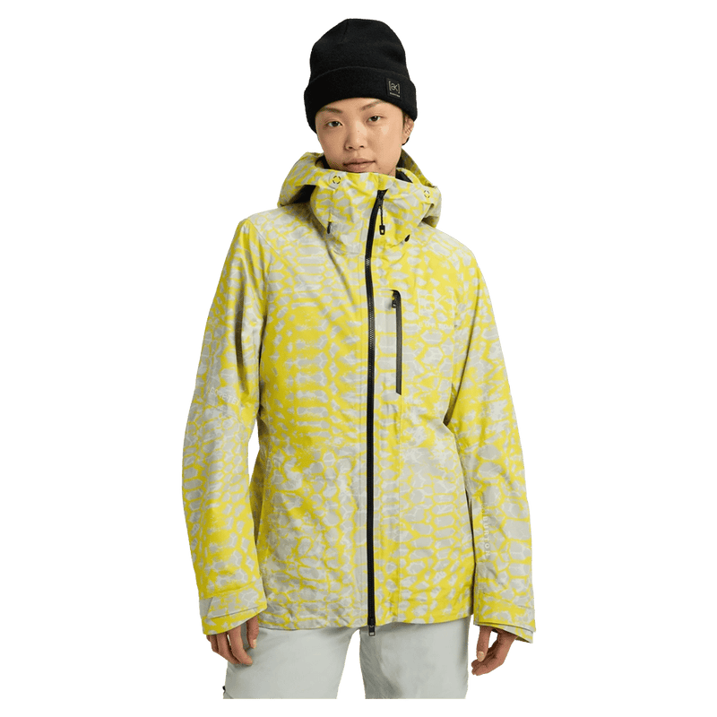 Front view of the Burton AK Upshift Snowboard Jacket in Atomic Shetter colourway, women's model