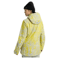 Back view of the Burton AK Upshift Snowboard Jacket in Atomic Shetter colourway, women's model