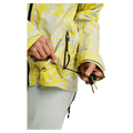 Detail view of the Burton AK Upshift Snowboard Jacket in Atomic Shetter colourway, women's model