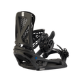 Side view of the Burton Genesis EST Snowboard Bindings in Black colourway, men's model.