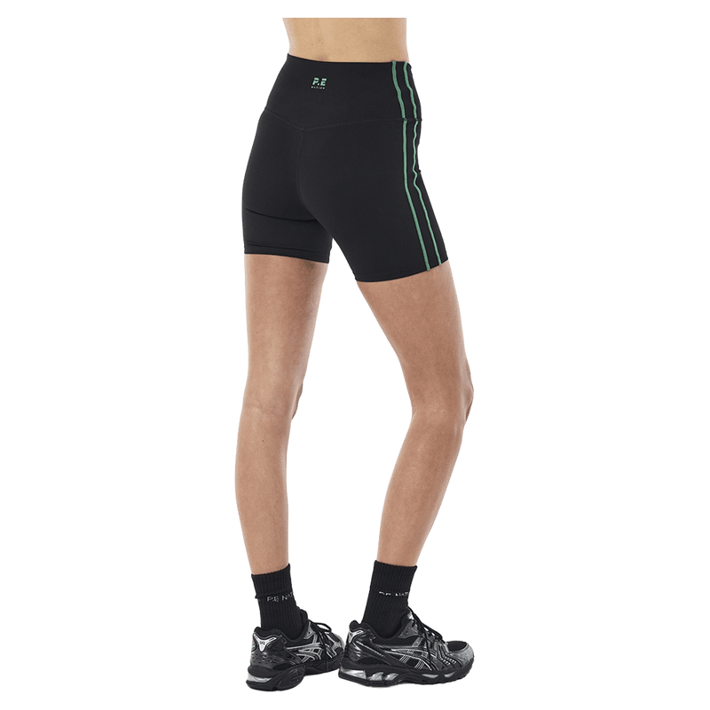 Back view of P.E Nation Clarity Bike Short - Womens in colour Black Amazon.