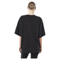 Back view of P.E Nation Current Oversized Tee - Womens in colour Black.