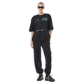 Full view of P.E Nation Current Oversized Tee - Womens in colour Black.