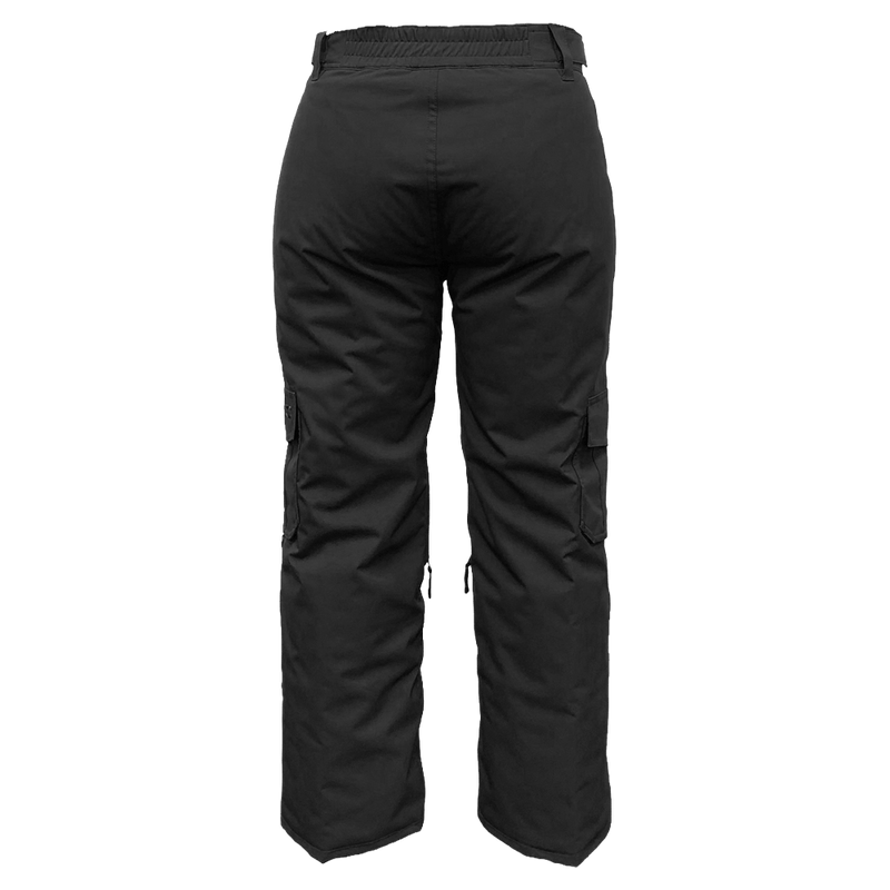 Back view of the Cartel Buck Pants in Black colourway, kids model