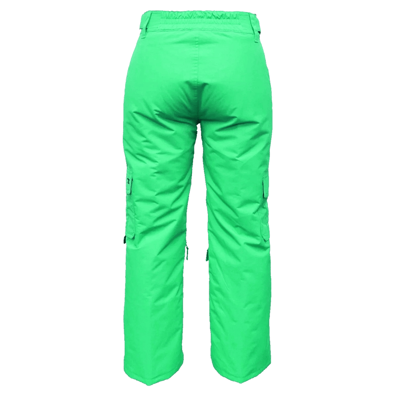 Back view of the Cartel Buck Pants in Green colourway, kids model