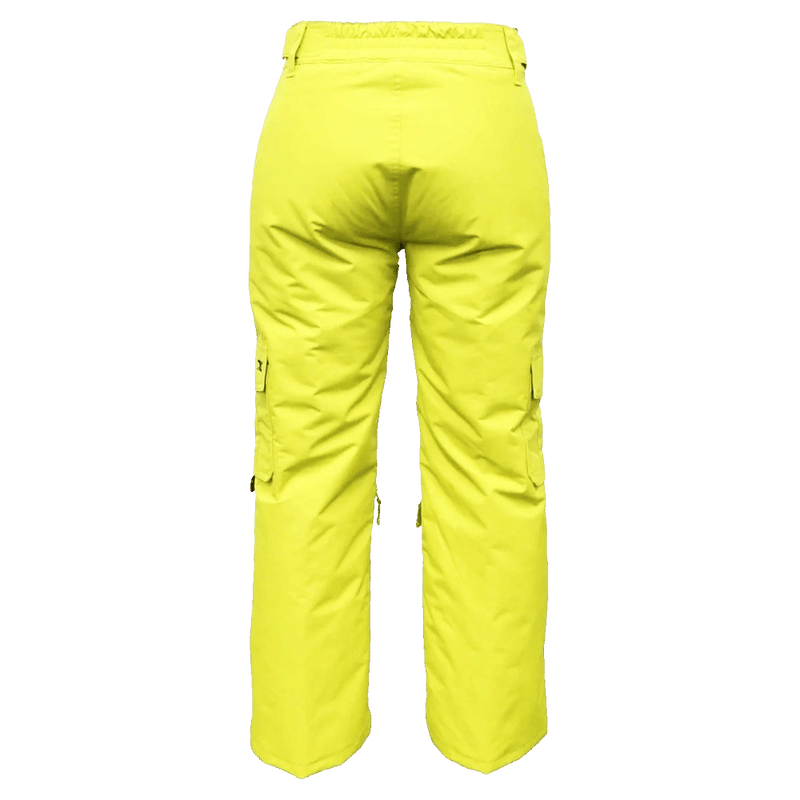 Back view of the Cartel Buck Pants in Yuzu colourway, kids model