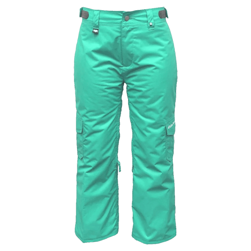 Main view of the Cartel Ellie Pants in Ice Green colourway, kids model