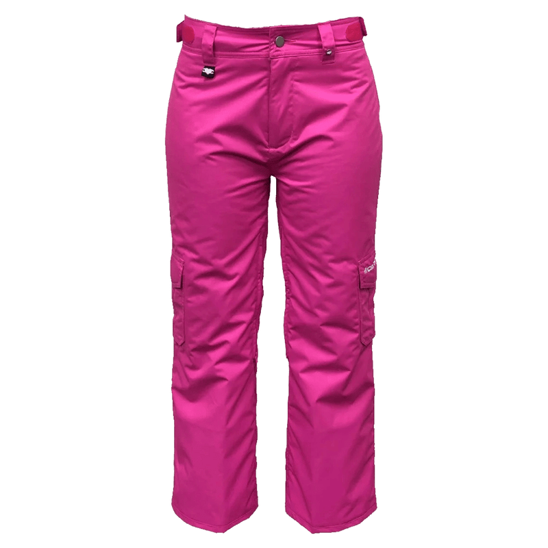Main view of the Cartel Ellie Pants in Magenta colourway, kids model