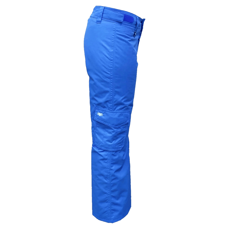 Side view of the Cartel Ellie Pants in Malibu colourway, kids model