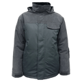 Main view of the Cartel Manfred Jacket in Ebony Plaid colourway, kids model
