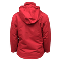 Back view of the Cartel Manfred Jacket in Red colourway, kids model