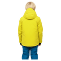 Back view of the Cartel Manfred Jacket in Yuzu colourway, kids model