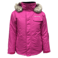 Main view of the Cartel Peaches Jacket in Azalea colourway, kids model