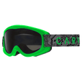 Main view of the Carve Magic Carpet Goggles in Matte Greeen, Grey lens, kids model