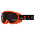 Main view of the Carve Magic Carpet Goggles in Matte Orange, Grey lens, kids model