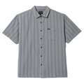 View of Brixton Cru Striped Dobby Woven Tee in colour Trooper.