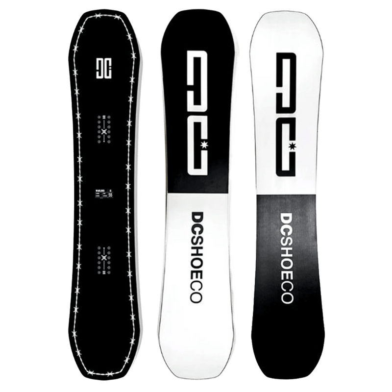View of teh front and back of the Warlord Snowboard from DC 2027