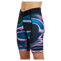 Side view of Dharco Padded Bike Party Pants - Womens in colour Aurora