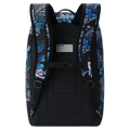 Back view of the Dakine Boot 50L Pack in B4BC Kingdom colourway, unisex model