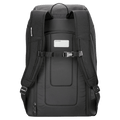 Back view of the Dakine Boot 50L Pack in Black colourway, unisex model