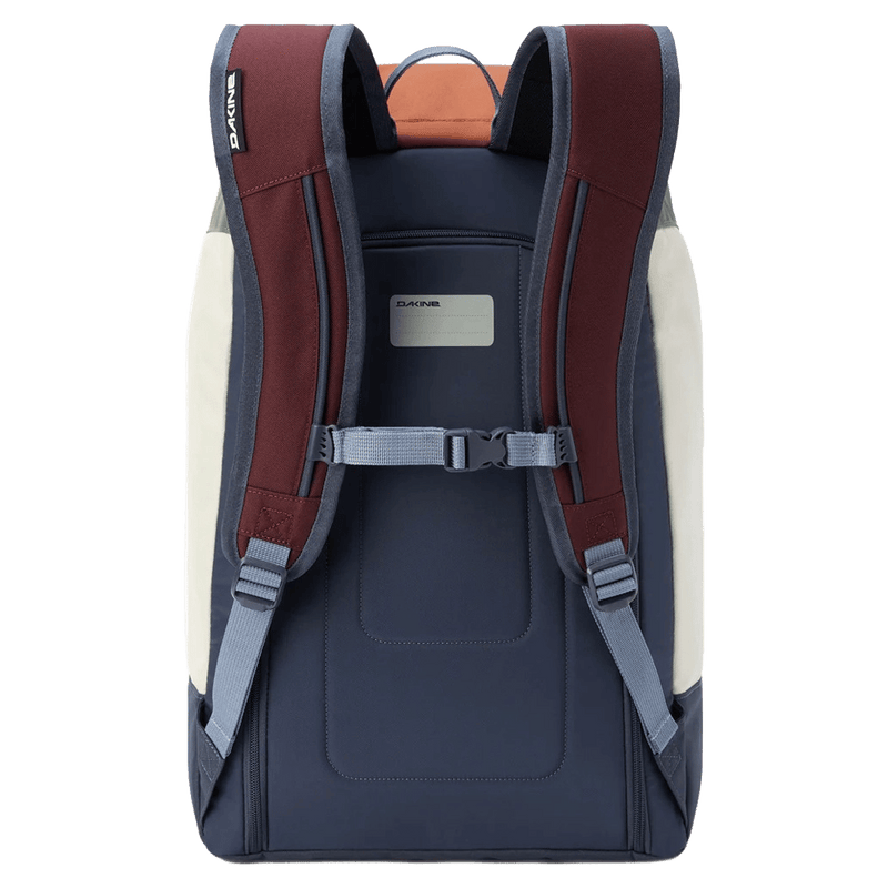 Back view of the Dakine Boot Pack 50L in High Sierra colourway, unisex's model