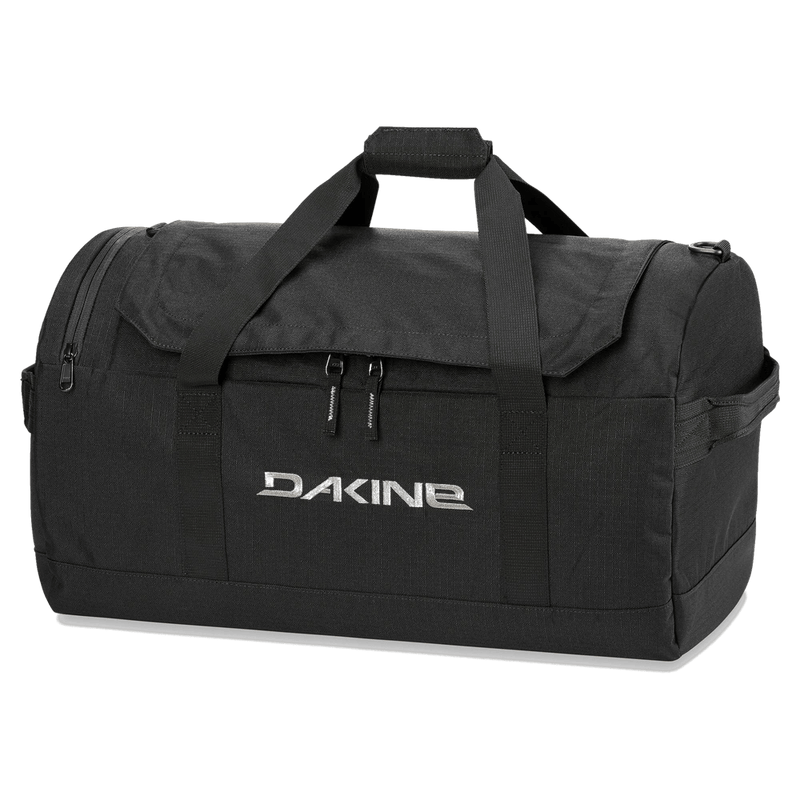 Main view of the Dakine EQ Duffle 50L Travel Bag in Black colourway, unisex's model