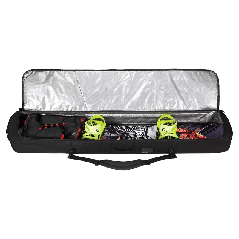 Inside view of the Dakine Tour SB Bag in Black colourway, unisex's model