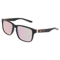 Main view of the Dragon Capo Sunglasses in Matte Black, Rose Gold lens, unisex model