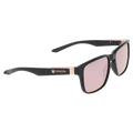 alternative view of the Dragon Capo Sunglasses in Matte Black, Rose Gold lens, unisex model
