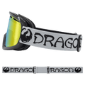 Side view of the Dragon D1 Goggle in Classic Grey colourway, unisex's model