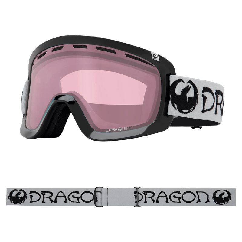 Spare lens view of the Dragon D1 Goggle in Classic Grey colourway, unisex's model