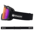 Side view of the Dragon D1 Goggle in Icon Purple colourway, unisex's model
