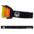 Side view of the Dragon DX3 Plus Goggles in NOUVEAU BLACK colourway, unisex's model