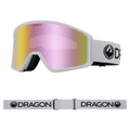 Main view of the Dragon DXT OTG Goggles in WHITE colourway, unisex's model