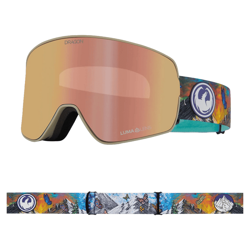 Main view of the Dragon NFX2 Goggle in KIMMY FASANI SIGNATURE 26 colourway, unisex's model