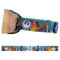 Side view of the Dragon NFX2 Goggle in KIMMY FASANI SIGNATURE 26 colourway, unisex's model