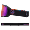 Side view of the Dragon NFX2 Goggle in Rattled colourway, unisex's model