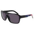 Main view of the Dragon Remix Sunglasses in Black Multi, LL Smoke Polar lens, unisex model