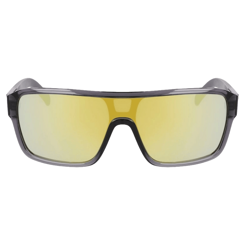 Front view of the Dragon Remix Sunglasses in Bryan Iguchi, LL Gold Ion Polar lens, unisex model
