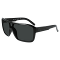 Main view of the Dragon Remix Sunglasses in Jet, LL Smoke Polar lens, unisex model