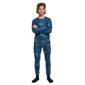 Worn view of the Elude Boys 7-8 Thermal Top in GEO CAMO colourway, kids model