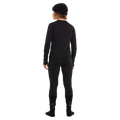 Back view of the Elude Boys 7-8 Thermal Top in TRUE BLACK colourway, kids model