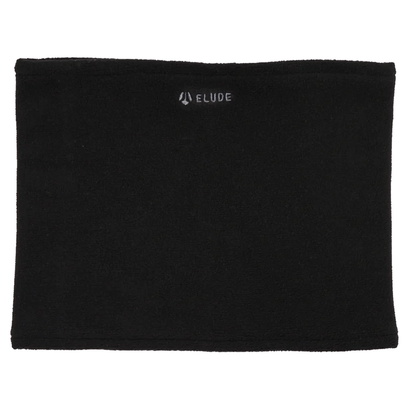 Main view of the Elude Double layer Neck Warmer in Black colourway, unisex model