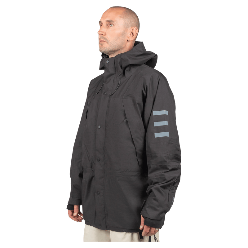 Alternative view of the Endeavor 2L Ranger Jacket in Black colourway, unisex model