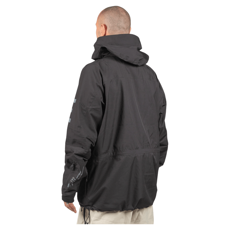 Back view of the Endeavor 2L Ranger Jacket in Black colourway, unisex model