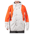 Main view of the Endeavor 2L Ranger Jacket in Sand and Flame colourway, unisex model
