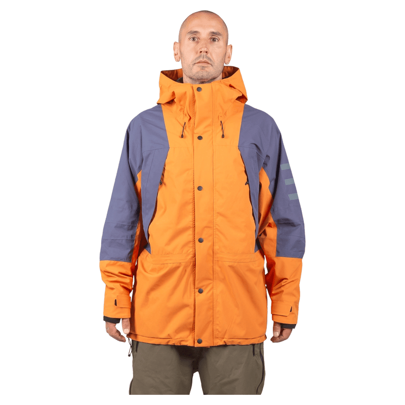 Main view of the Endeavor 2L Ranger Jacket in Tincture and Squirrel colourway, unisex model