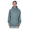 Front view of the Endeavor Ops Organic Hoodie in Slate colourway, unisex model