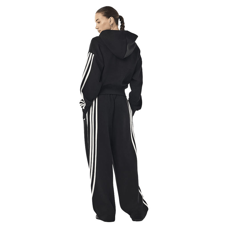 Back view of P.E Nation Flip Side Zip Thru Hoodie in colour Black